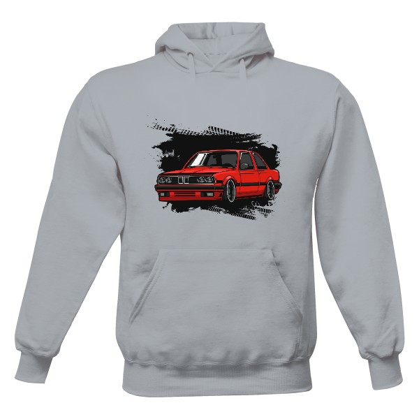 Pánska mikina s kapucňou s potlačou BMW E30