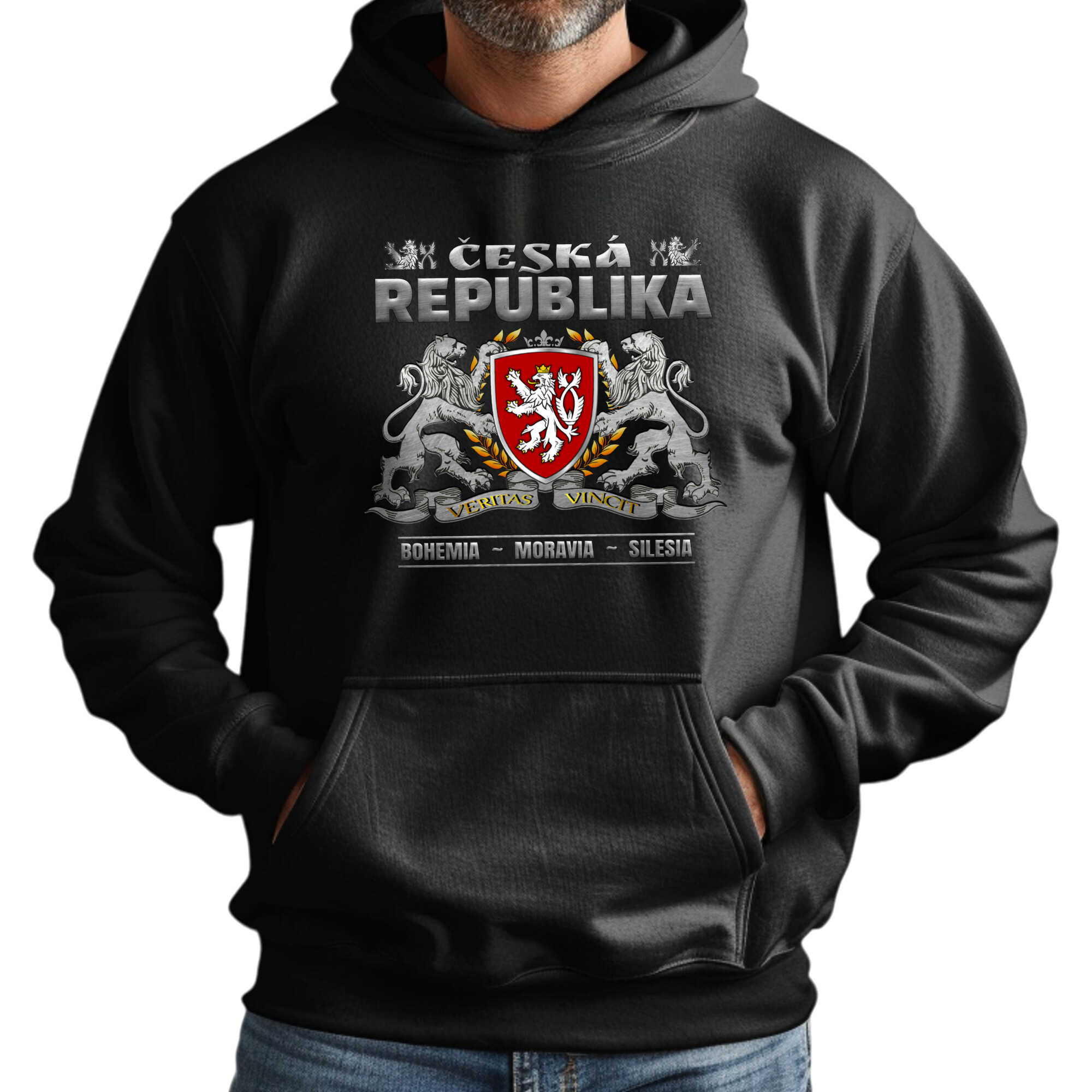 Pánska mikina s kapucňou s potlačou Nový produkt