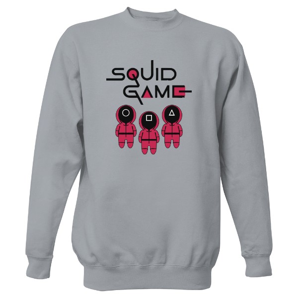 Mikina bez kapucne Unisex s potlačou Squid game